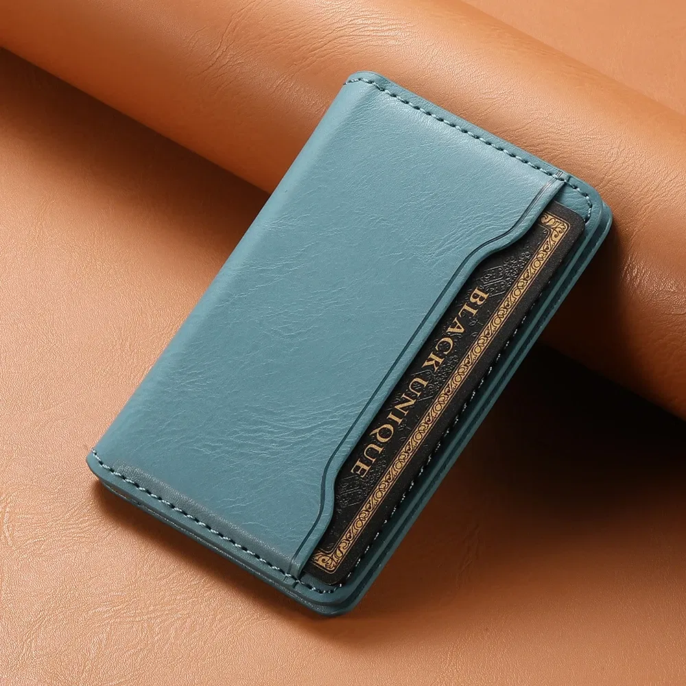 Color: black - Wallet Case for Magsafe Leather Magnetic Bag Card Holder for iPhone Samsung Pixel 15 14 13 Pro Max S24 S23 S22 Ultra 9 8 7 Stand