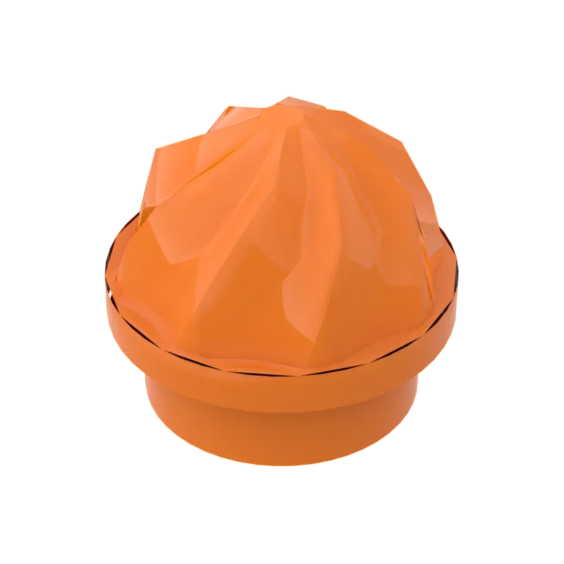 Color: Yellow - 10pcs MOC Brick Parts 15470 Plate Round 1 x 1 Swirled Top Compatible Building Block Particle DIY Kids Brain Toy Birthday Gift