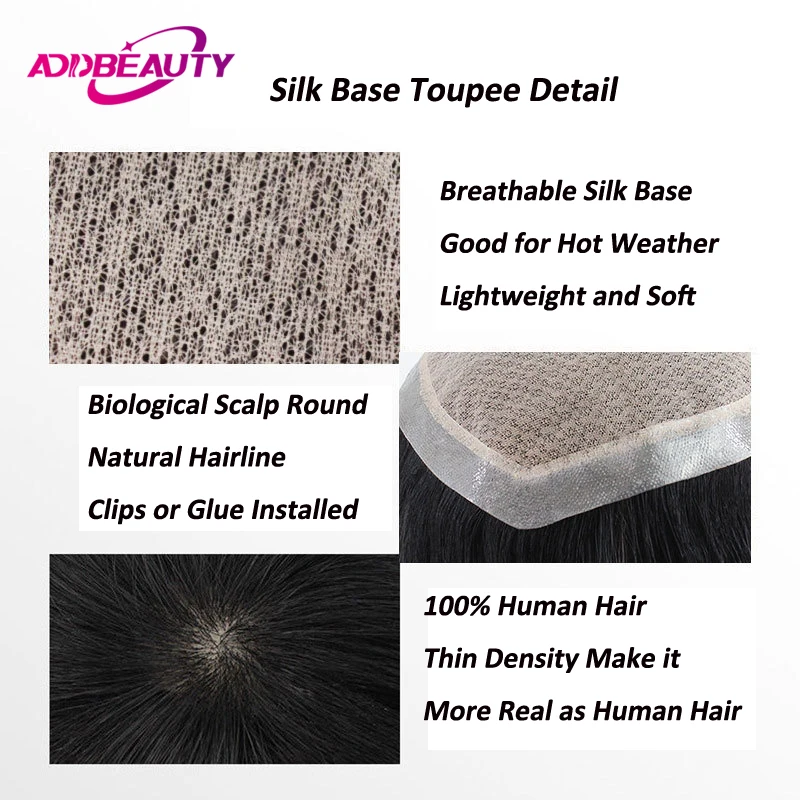 Toupee Color: 613#, Toupee Density: 90%, Length: 6 inches - Silk Base Men's Capillary Prosthesis Swiss Lace PU Base Man Toupee 100% Remy Human Hair Wigs Straight Hair System Natural Hair