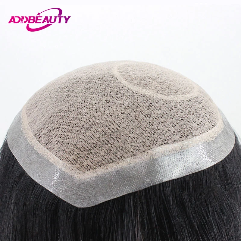 Toupee Color: 613#, Toupee Density: 90%, Length: 6 inches - Silk Base Men's Capillary Prosthesis Swiss Lace PU Base Man Toupee 100% Remy Human Hair Wigs Straight Hair System Natural Hair