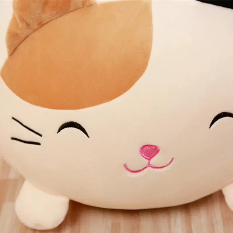 Height: 0-10cm, Color: Red - Hot Sale Soft Animal Pillow 28/60cm Cute Cat Pig Dog Frog Plush Toy Stuffed Lovely Kids Birthyday Gift