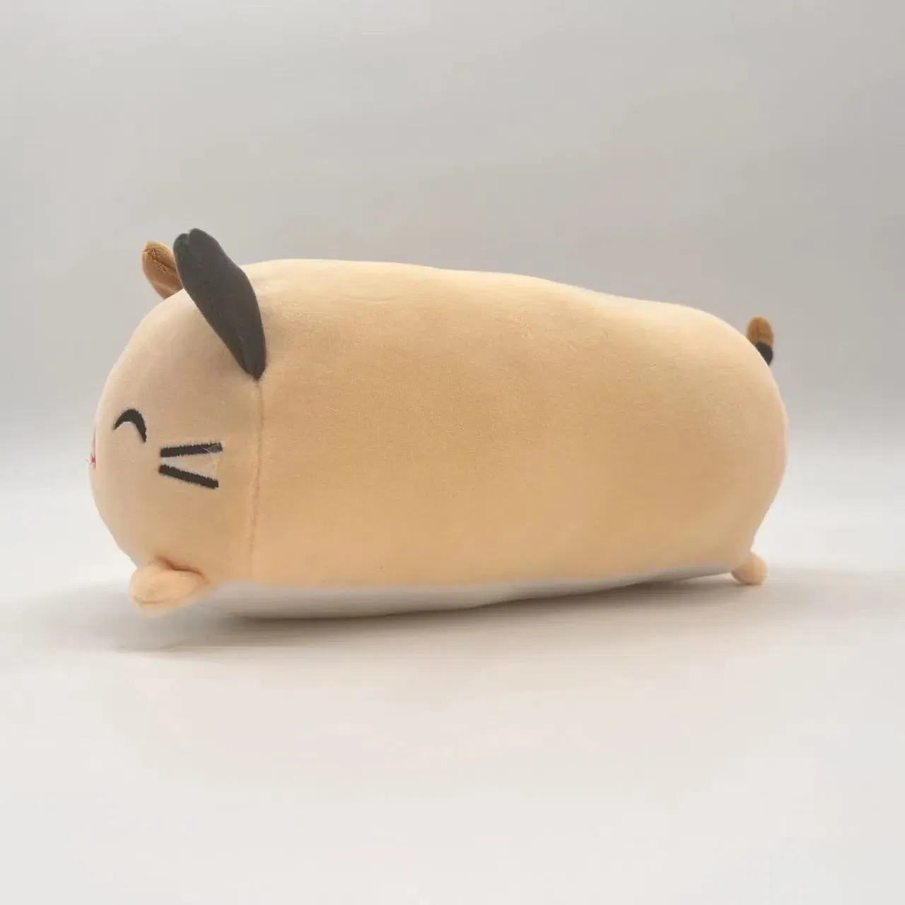 Height: 0-10cm, Color: Red - Hot Sale Soft Animal Pillow 28/60cm Cute Cat Pig Dog Frog Plush Toy Stuffed Lovely Kids Birthyday Gift