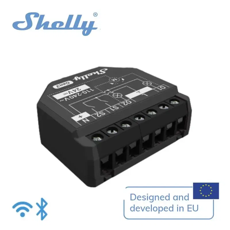 Language: FRENCH, Plug Type: AU Plug, Ships From: CHINA - New! Shelly 2PM Gen3 Smart Switch 2 Channels Wi-Fi Operated Cover roller Control 16 total current automate Adjust Position