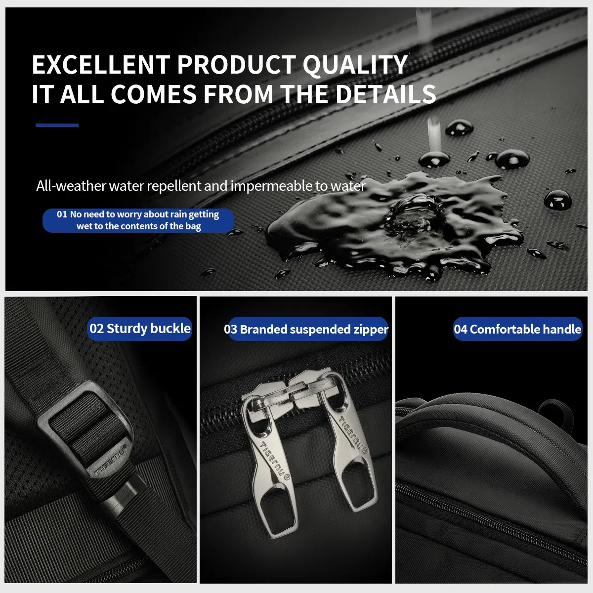 Color: black, Ships From: CHINA - Tigernu Backpacks For Men Bags For Business Backpack 15.6 17inch Laptop Backpacks Male Travel Backpack Bags Schoolbags Knapsack