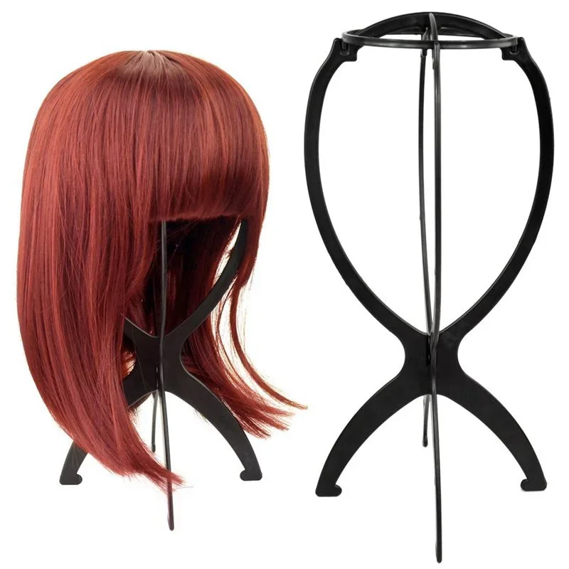Color: Brushed - 10pcs Wig Stand Durable Easy Assembly Wig Cap Holder Portable Plastic Hair Hat Displaying Stand Ideal for Home Salon Travel Use