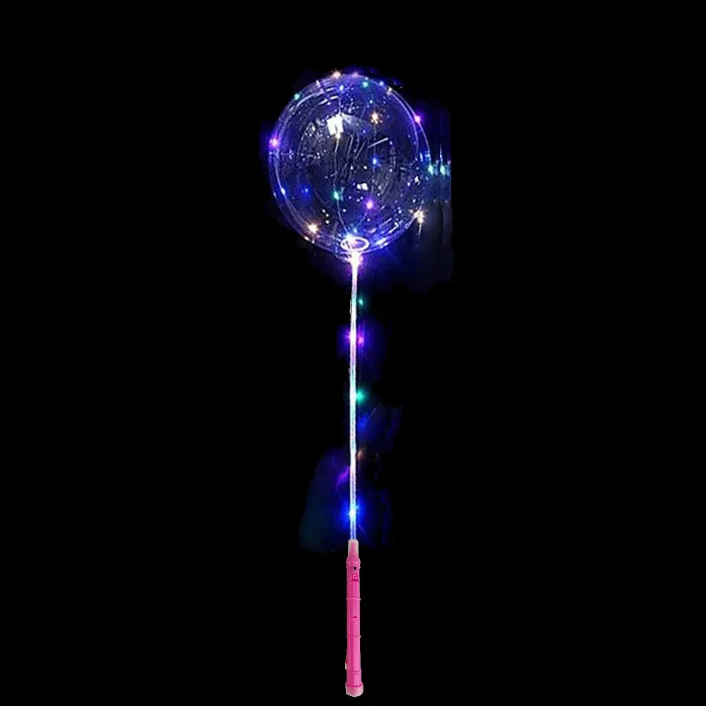 Color: AGATE, Ballon Size: 7inch, Shape: Cow - 5-20 Sets LED Light Up BoBo Balloons Colorful 20 Inches Bubble Balloon 3 Levels Flashing Handle 70cm Stick Birthday Party Decor