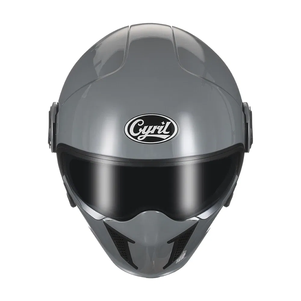 Color: Blue, Size: L - Modular Motorcycle Helmet Full Face Open Face Retro Helmets DOT ECE APPROVED CYRIL OP12A Capacete De Moto Masculino