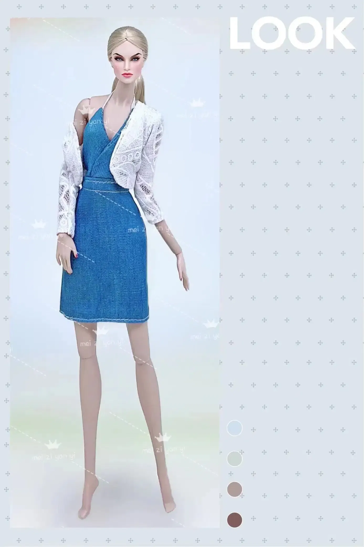 Color: Red - fashion outfits Collector's Edition case for barbie wedding dress Doll clothes Princess Cute Birthday Children's Day Gift Girl