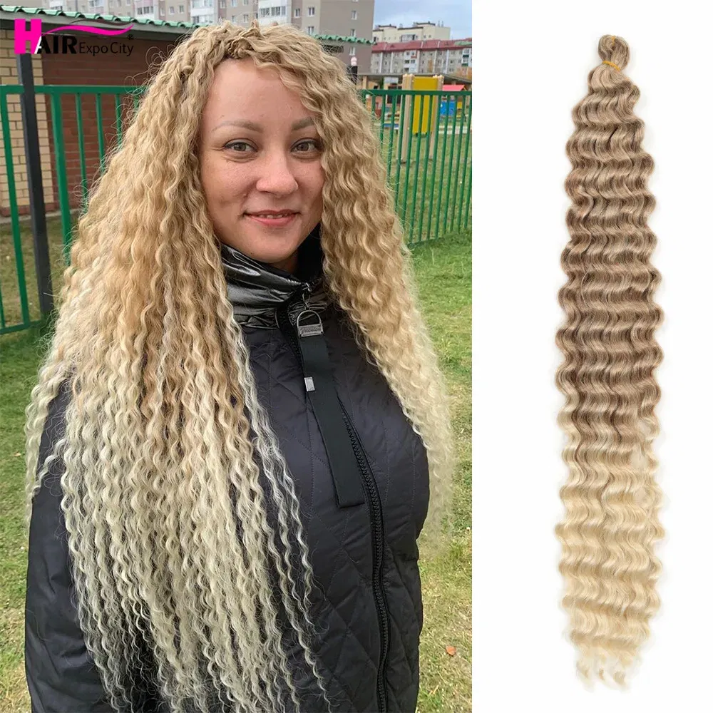 Color: #1B, Ships From: CN, Stretched Length: 22inches, Bulk Buy: 1Pcs/Lot - 22-28 Inch Freetress Deep Twist Crochet Hair Natural Synthetic Braids Hair Ombre Crochet Braiding Hair Extensions Hair Expo City