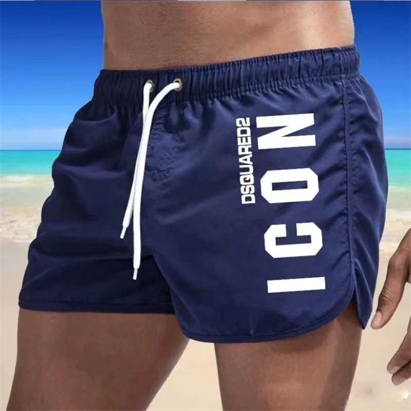 Color: Pink, Size: XXXL - Summer men's luxury beach pants clothing quick dry gym jogging sexy shorts vacation casual swimming trunks