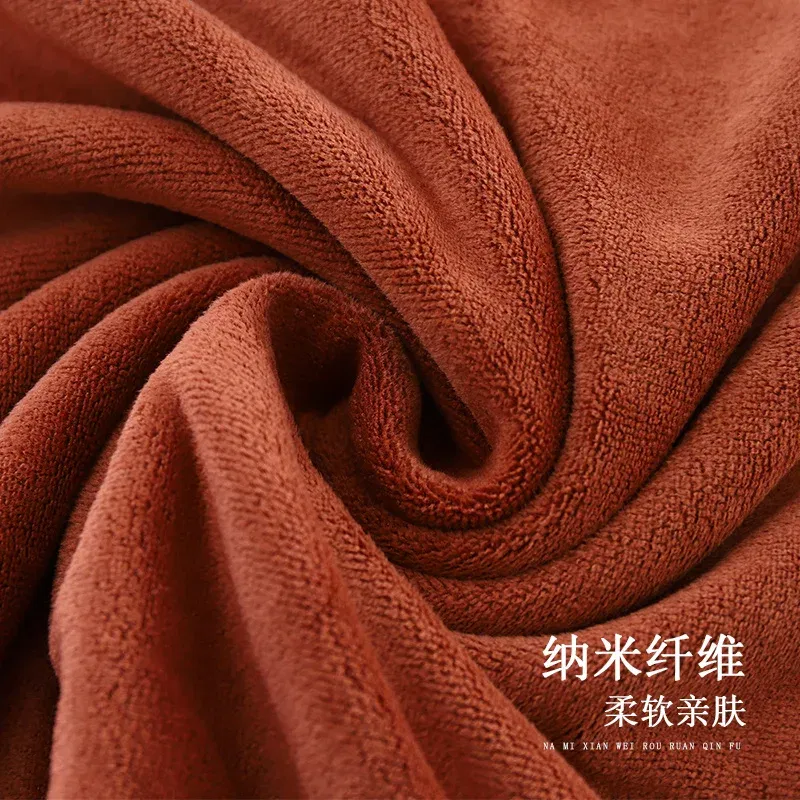 Color: 24#, Size: 70x140cm - super large smooth and soft double-sided quick-drying microfiber bath towel thickened non-linting towel Sports beauty bath towe