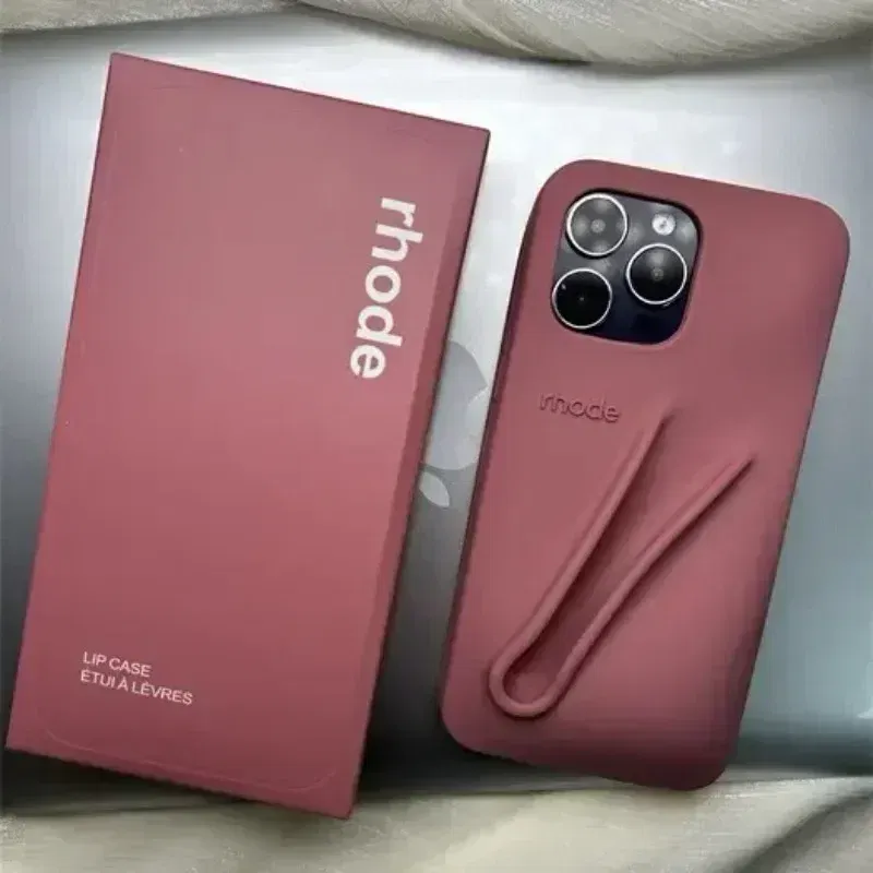 Color: black, Material: CANVAS - Quality Fashion Box for Rhode Phone Case Gift Packaging Lipstick Box for Girl for IPhone 16 15 14 13 12 11 Pro Max XR XsMax Case