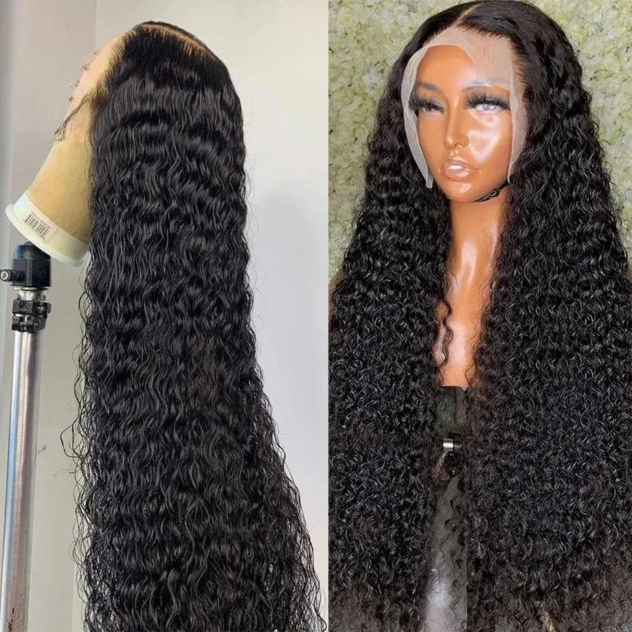 Stretched Length: 22INCHES, Density: 180%, Ships From: CHINA, Lace Size: 13x4 - hd lace wig 13x6 human hair Curly Wig For Women choice Pre Plucked 30 40 Inch Loose Deep Wave Water wave Frontal Wigs