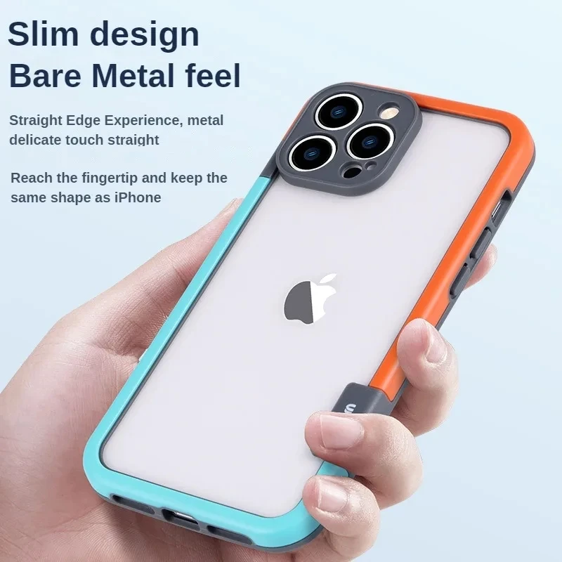 Color: SKY BLUE, Ships From: CHINA, Material: TPU - Better Heat Dissipation Dual Color Bumper Border Soft Phone Case For iPhone 17 16 15 14 13 12 11 Pro Max 7 8 Plus XS XR