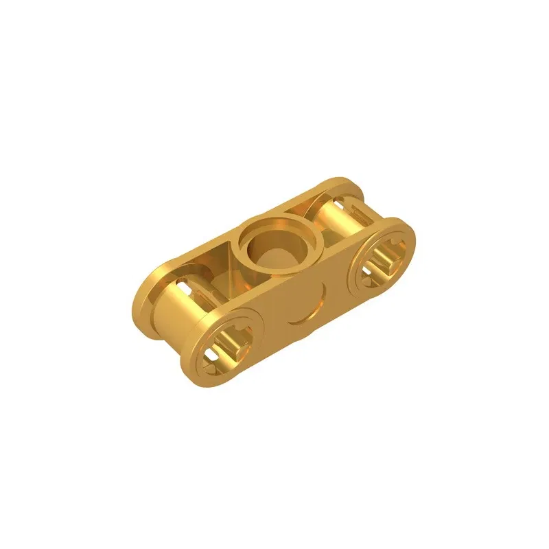 Color: Orange - MOC PARTS GDS-935 Technical, Axle and Pin Connector Perpendicular 3L with Center Pin Hole compatible with lego 32184