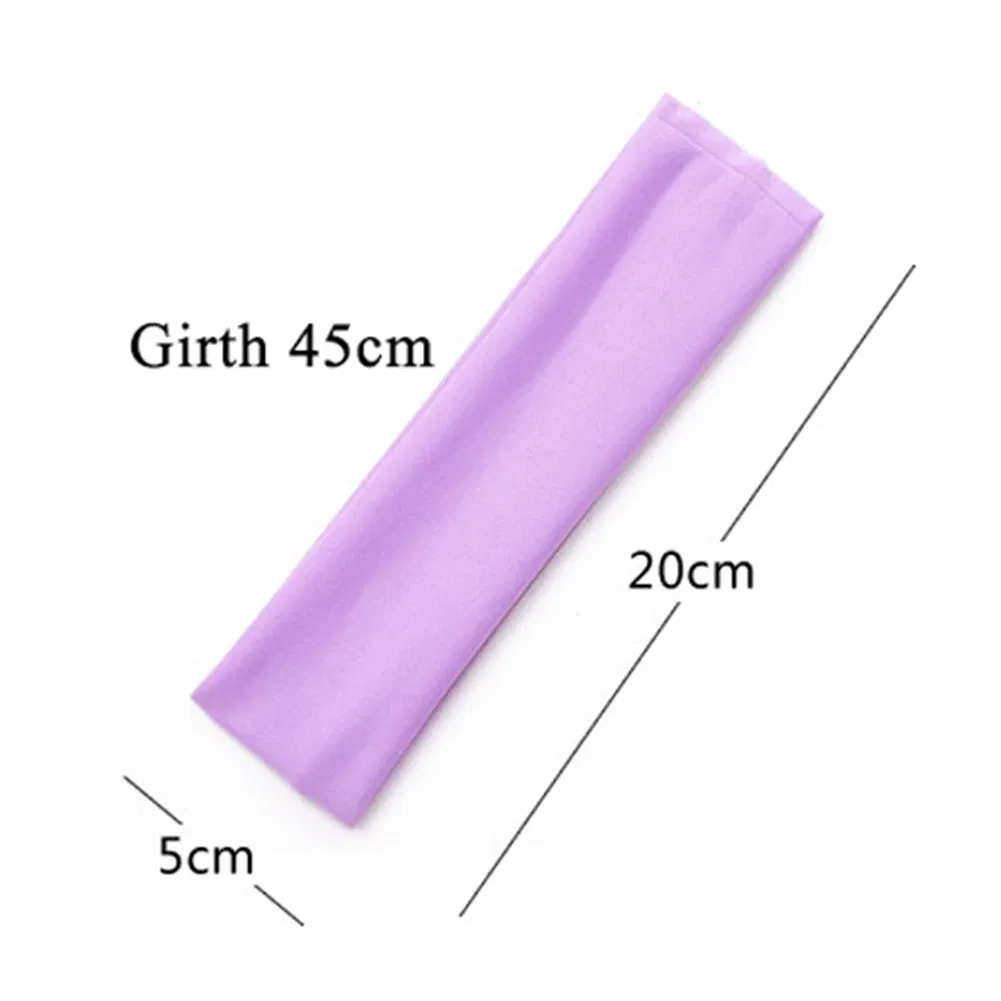 Color: WHITE - Fashion Sports Headbands For Women Solid Elastic Hair Bands Running Fitness Yoga Hair Bands Stretch Makeup Hair Accessories Hot