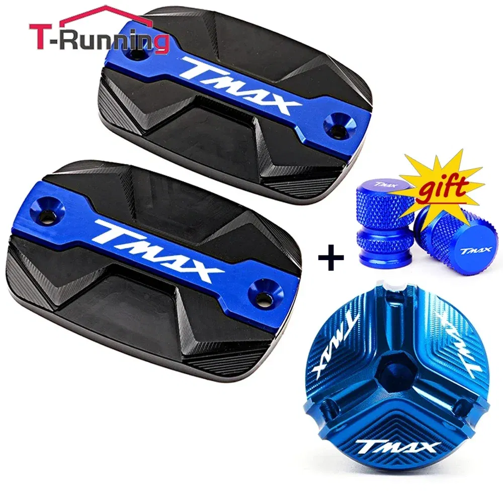 Color: Gold - For YAMAHA TMAX 530 500 560 TMax530 SX DX TECH MAX Accessories Motorcycle Brake Oil Fluid Cap Master Cylinder Reservoir Cover