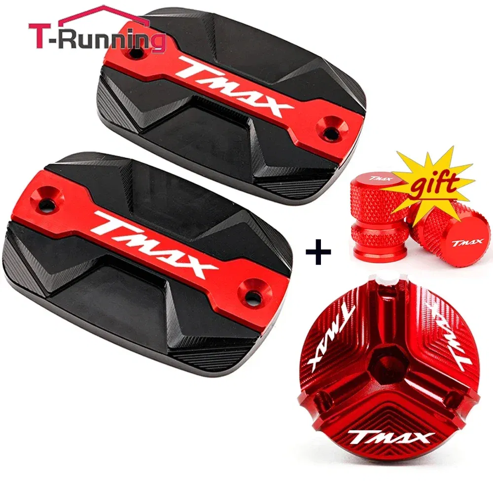 Color: Gold - For YAMAHA TMAX 530 500 560 TMax530 SX DX TECH MAX Accessories Motorcycle Brake Oil Fluid Cap Master Cylinder Reservoir Cover