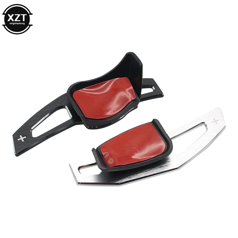 Color: Black - For Volkswagen VW Tiguan Golf MK6 GTI Jetta MK5 Passat B6 CC Scirocco R36 R20 Steering Wheel Aluminum Shift Paddles Car Styling