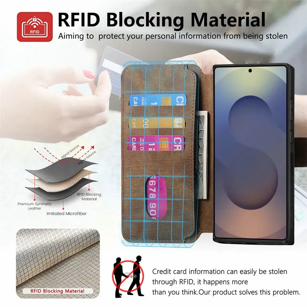 Color: green, Material: PU - Detachable 2IN1 Leather Card Funda for Xiaomi Poco F7 X7 M7 Pro 5G Luxury Case Magnetic Wallet Etui Poco X7 Pro F 7 Ultra Cover