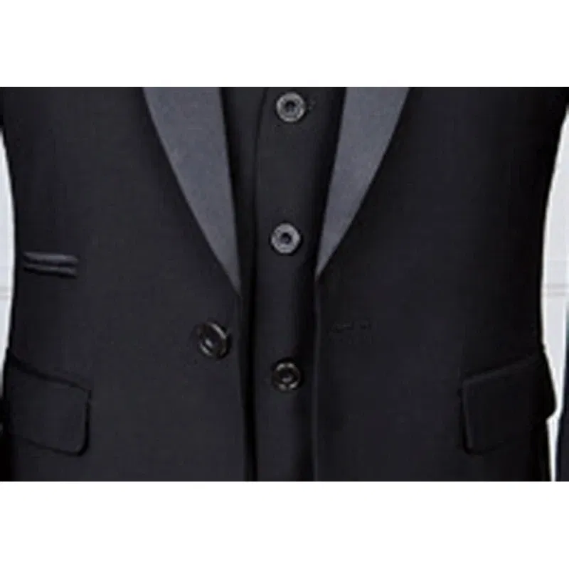 Color: Red, Size: XXL - Shenrun Men Tuxedo Slim Fit Fashion Suit Wedding Shawl Lapel 3 Pieces Skinny Single Breasted Jacket Party Prom Singer Costume