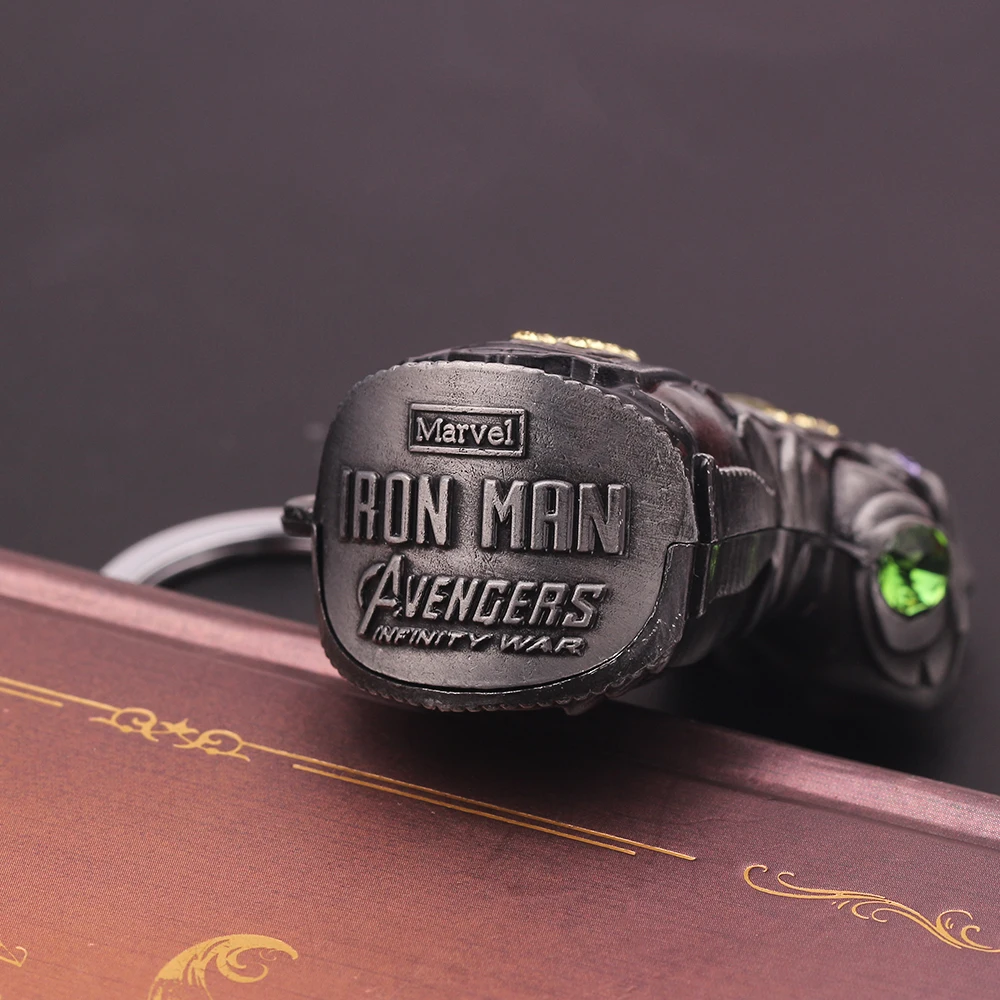 Color: PURPLE, Ships From: CHINA - Avengers Thanos Infinity Gauntlet Keychain Disney Superhero Iron Man Infinity Gloves Keyrings Car Pendant Key Holder Accessories