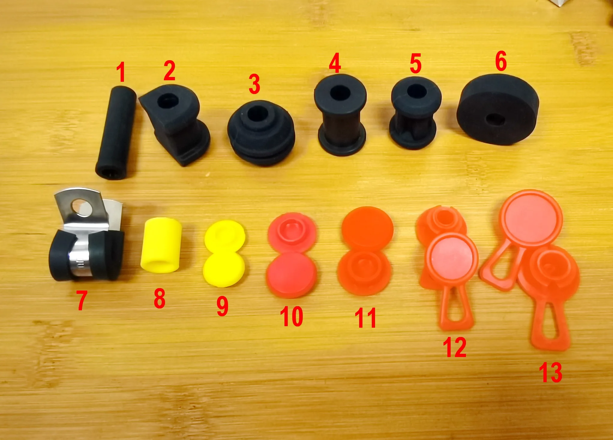 Color: Lavender - Rubber Silicone Plastic Grommets Accessories For AN3 Stainless Braided Brake Line