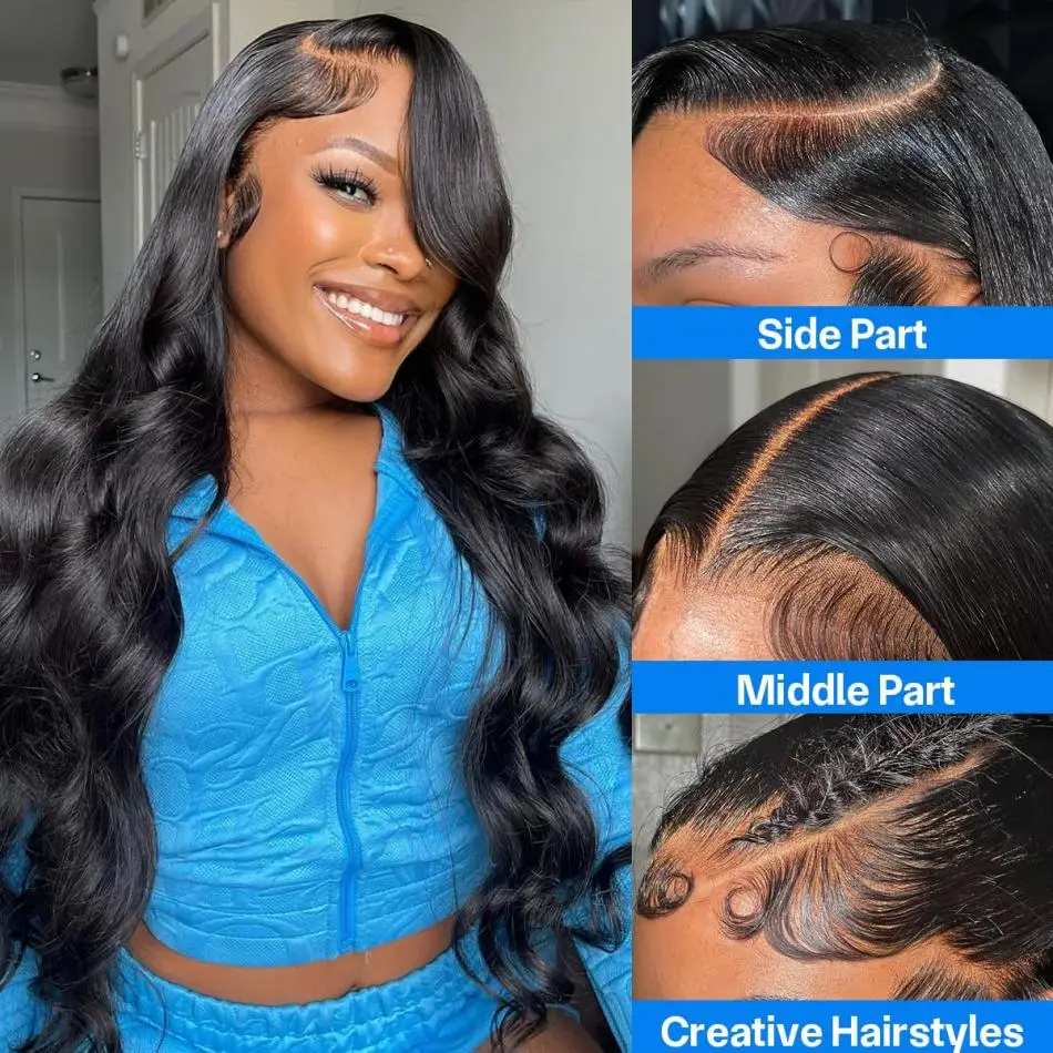 Stretched Length: 32inches, Hair Color: #4, Density: 180%, Ships From: CHINA - Body wave Wigs Glueless Wig Human Hair Ready To Wear 5x5 Lace Frontal Wig 4x4 Brazilian Closure Wig For Women Lace Front Wigs