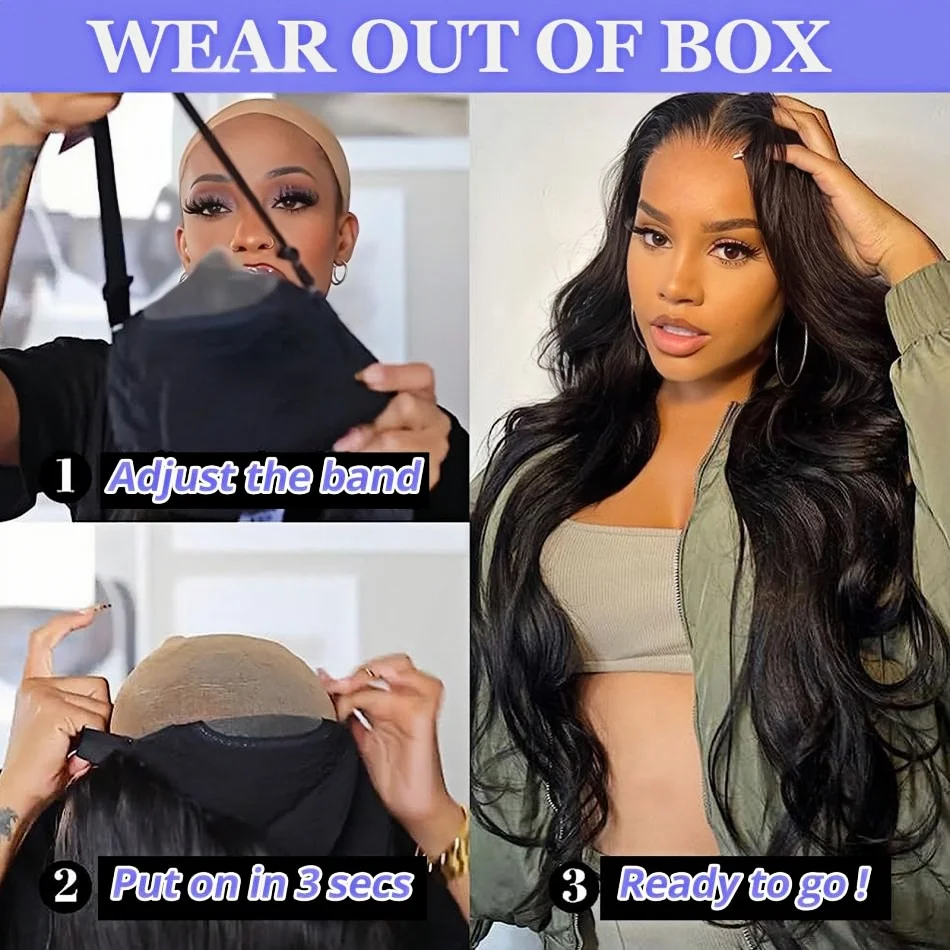 Stretched Length: 32inches, Hair Color: #4, Density: 180%, Ships From: CHINA - Body wave Wigs Glueless Wig Human Hair Ready To Wear 5x5 Lace Frontal Wig 4x4 Brazilian Closure Wig For Women Lace Front Wigs