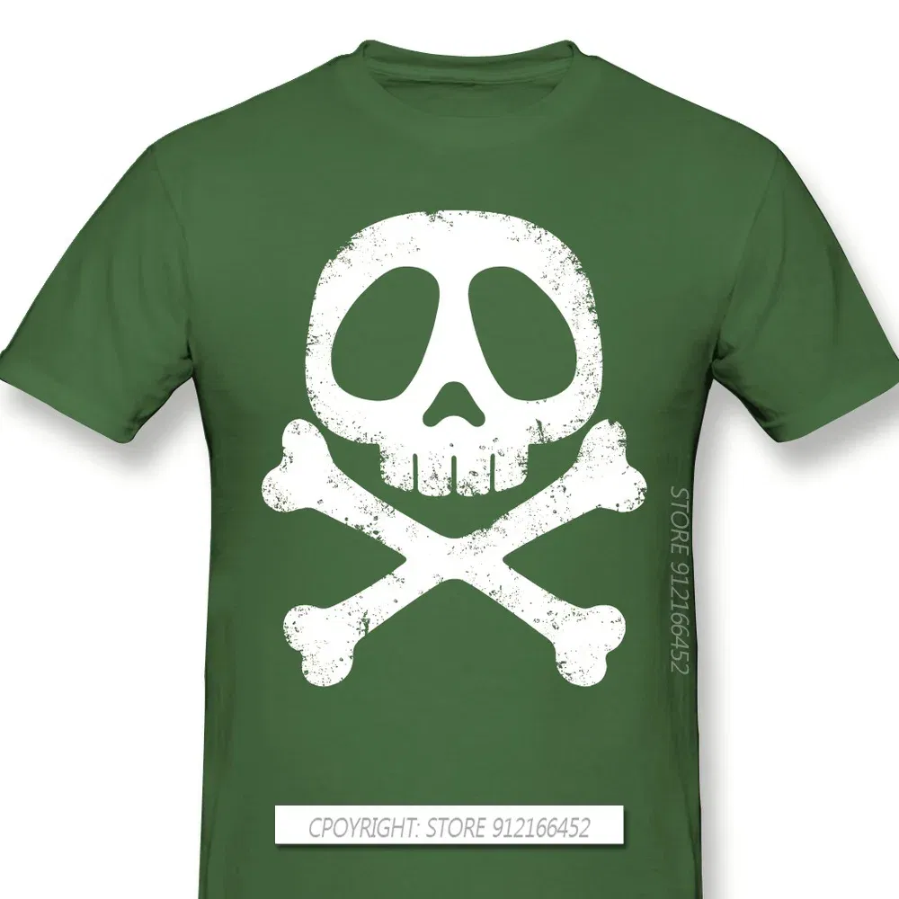 Color: army green, Size: XL - Cool Black TShirt Space Pirate Captain Harlock Arcadia Kei Yuki Anime Homme T-Shirts Tee Pure Cotton Oversize Short Sleeve