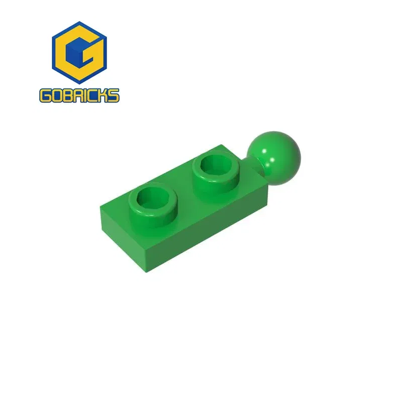 Color: Multicolor - Gobricks MOC Compatible Assembles Particles 22890 Plate Modified 1 x 2 with End Towball Building Blocks DIY High-Tech Spare Toys