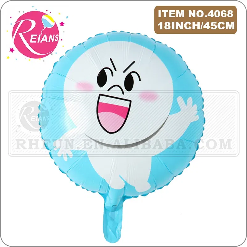 Color: light green - Cartoon Animal round shape Cute Bear Friend Balloon Rabbit For Children Birthday Party Baby Shower Supplies ballon baloon globos