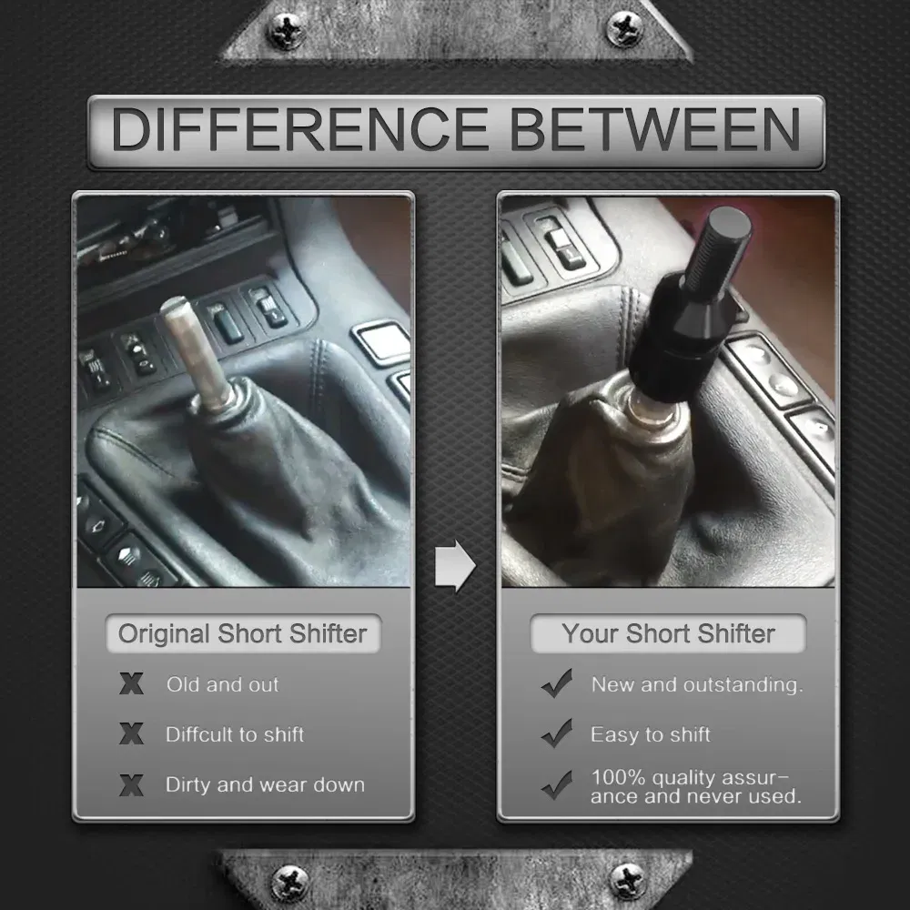 Color Name: Yellow - M12x1.25mm /M10x1.5mm Universal Aluminum Gear Shift Knob Shifter Adapter For Non Threaded Shifters For BMW Mini 4 Colors