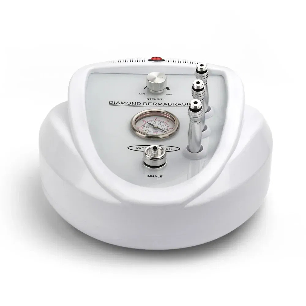 Color: White, Power Source: us - 3 in 1 Diamond Microdermabrasion Machine High Suction Power Professional Dermabrasion Home Use Facial Peeling Skin Care Machine