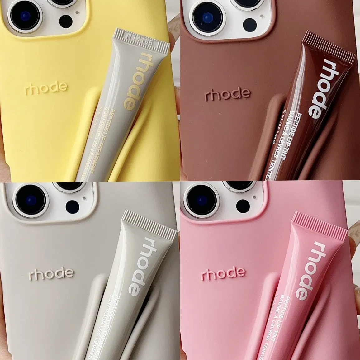 Color: green, Bundle: Bundle1, Material: EVA - Phone Case For iPhone 12 13 14 15 16 Pro Max Plus 17 Air Portable Lip Gloss Holder Lipstick Silicone Soft Bumper Cover Lip Glaze
