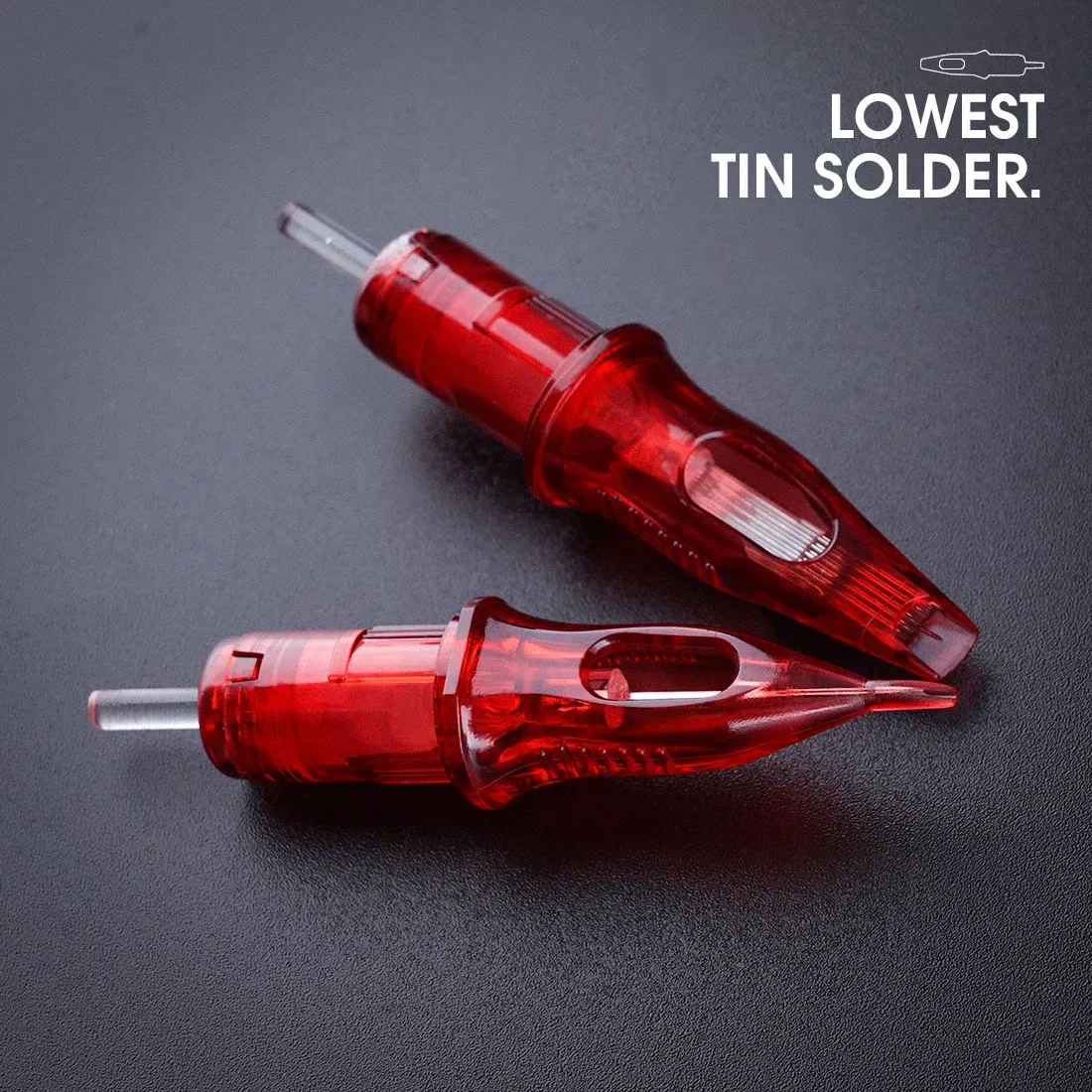 Size: L, Color: WHITE - Sterilized Tattoo Cartridge Needles Makeup Permanent Needles Round Liner 0.35mm/0.30mm/0.25mm 1RL Tattoo Nozzle Tattoo Supplies