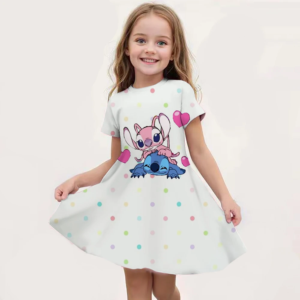 Color: Red, Ships From: CHINA, Kid Size: 7 - Hot Sale Kids Girl Cosplay Snow Queen Top Disney Lilo & Stitch Princess Dress for 2-14 Years Girls Birthday Party Dresses