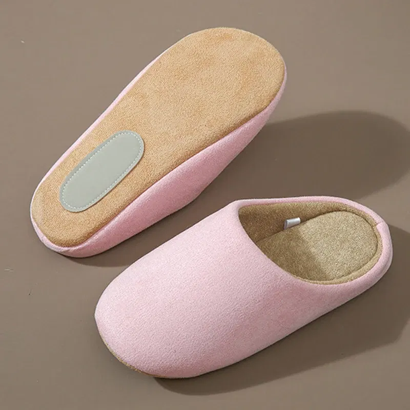 Color: Olivine, Shoe Size: 38-39, Ships From: CHINA - Asgard Women Warm House Slippers Winter 2024 New Silent Flat Bedroom Slides Indoor Cozy Fur Women Cotton Shoes Men Fuzzy Slipper