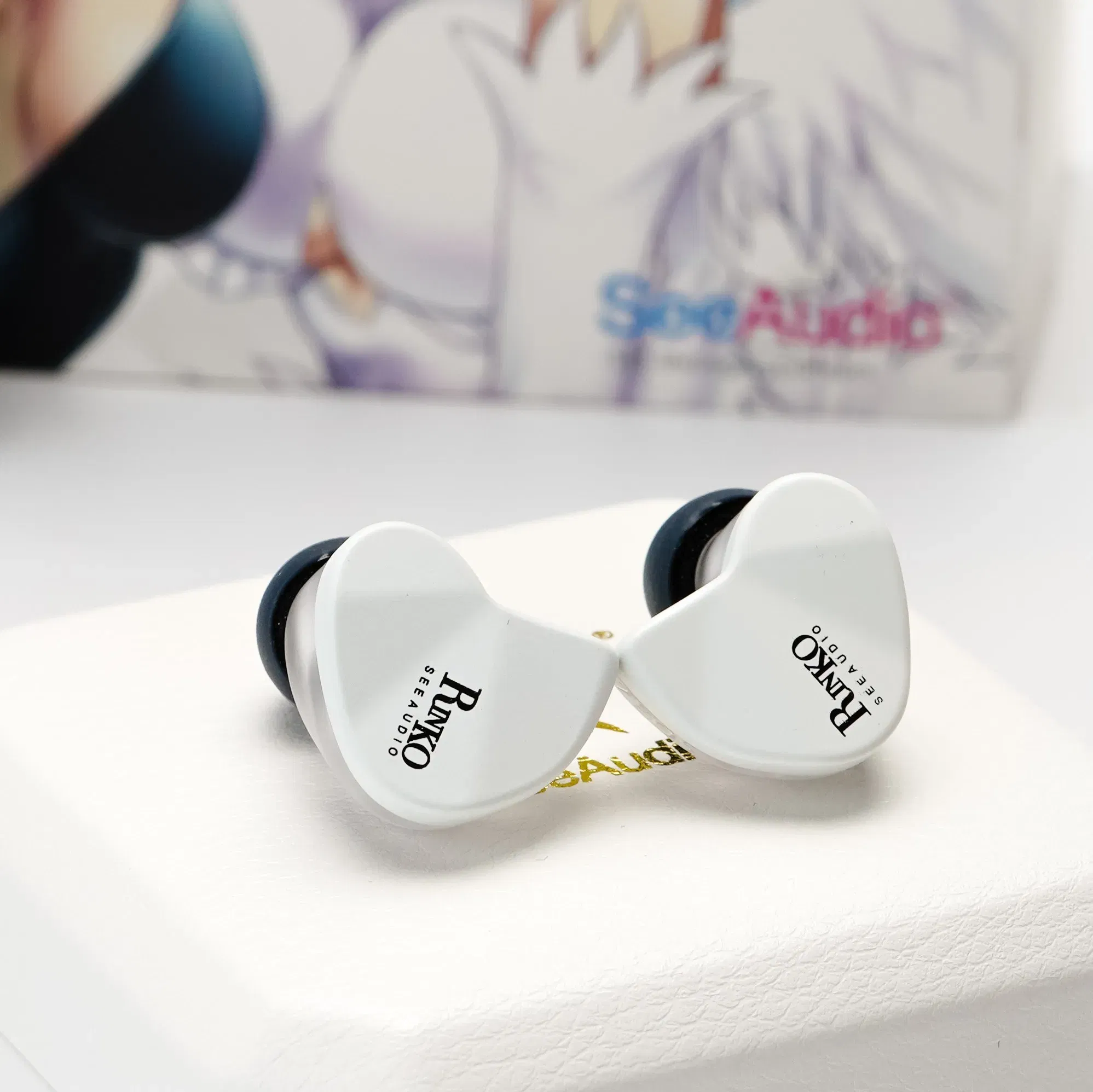 Color: Blue - SeeAudio x Z Review White Rinko Hybrid Earphone 1DD+1Planar In-ear Monitors HiFi Wired Headphone J-POP Music Earbuds 2Pin 0.78