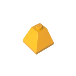 Color: army green - Gobricks GDS-621 CORNER BRICK 2X2/45 OUTSIDE compatible with lego 3045 children's DIY Educational Building Blocks