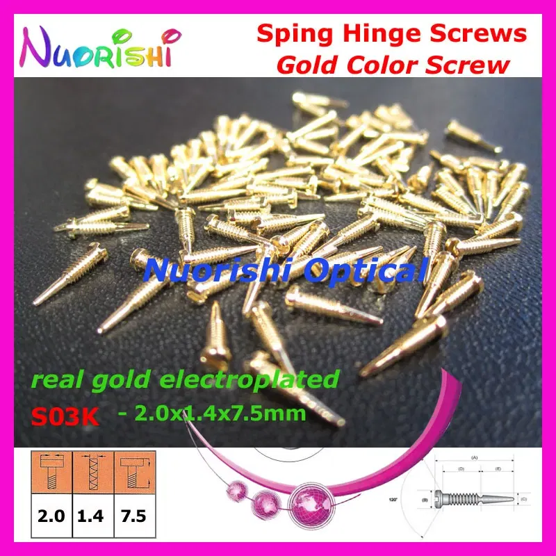 Frame Color: Orange - 10000pcs Gold or Silver Glasses Eyewear Eyeglasses Spectacle Spring Hinge Screws S03 Free Shipping