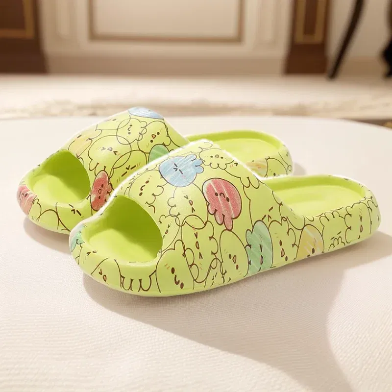 Color: Straw, Shoe Size: 42-43 - Women's Slippers Fashion Light EVA Soft Home Sole Slipper Bathroom Anti-Slip Casual Indoor Slipper Beach Sandal Flip-Flops