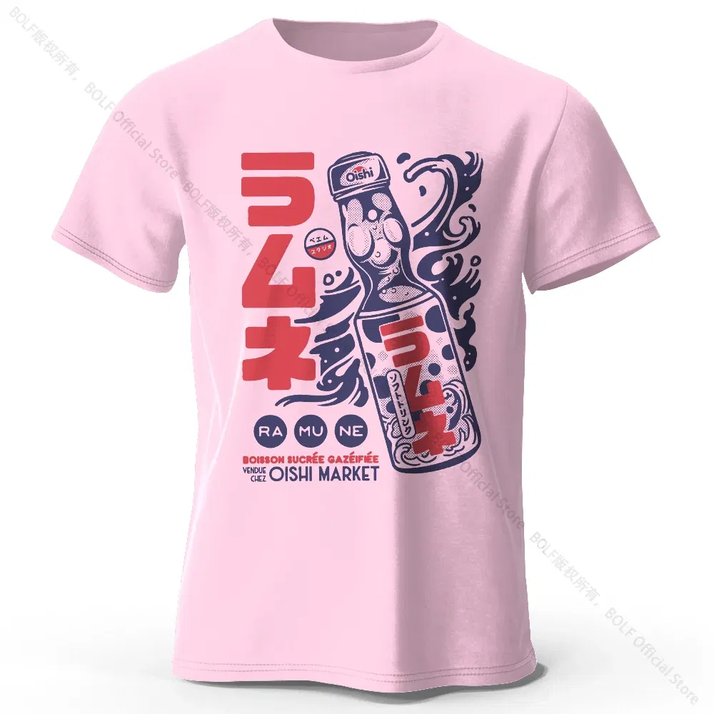 Color: Pink, Size: XL - Men's Anime Character Printed 100% Cotton T-Shirt, Soft Fabric Round Neck Short Sleeve Tee, Unisex Harajuku