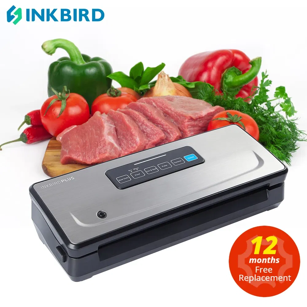 Color: Red, Ships From: CHINA - INKBIRD INK-VS02 Vacuum Sealer Packaging Machine For Food Storage Household Vacuum Food Packer Sous Vide Vacuum bag Rolls