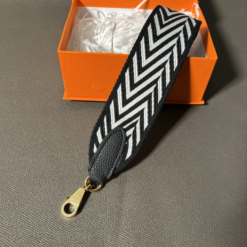 Color: PURPLE, Size: Other - Hand-Sewn Leather Woven Canvas Shoulder Strap 5cm Wide Wax Line Herbag Evelyn Replacement Bag Accessory