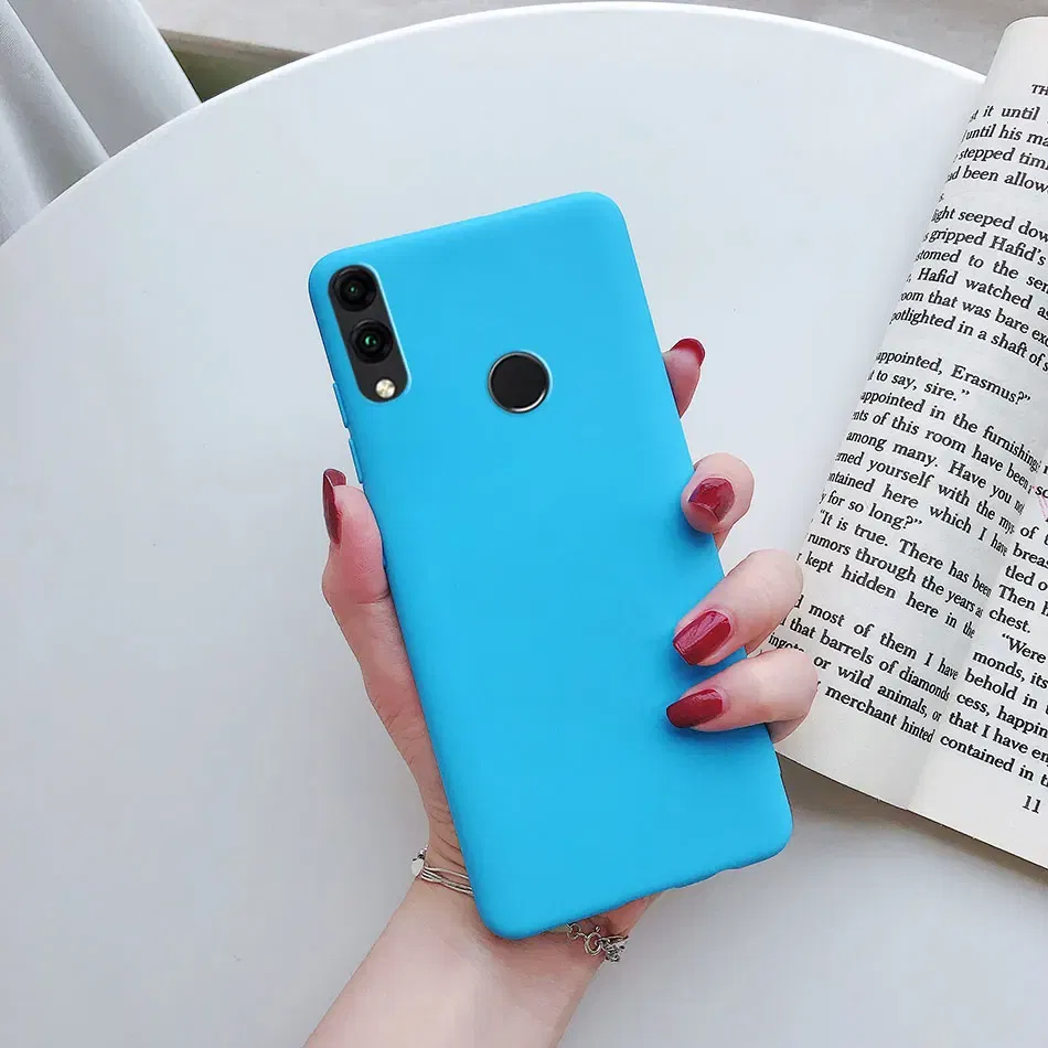 Color: Red, Material: Pc + tpu - Matte Soft Fundas for Huawei Honor 8X 8A 8C 8S 9 9A 9X 9C 9S 10 10X 20 lite 20S Mate 10 20 lite Mate 20 Pro Silicone Phone Cases