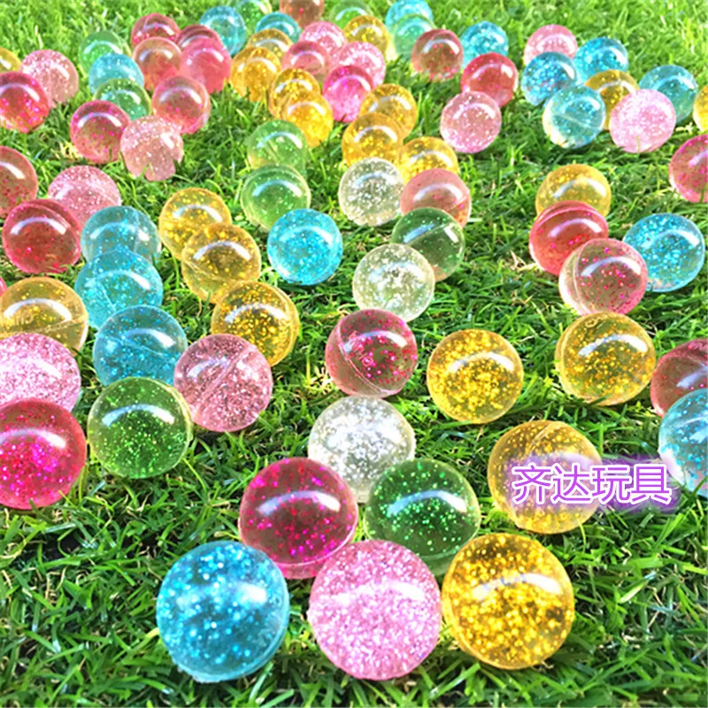 Color: WHITE - 20Pcs/lot Rubber 19mm Cloud Bouncy Balls Funny Toy Jumping Balls Mini Neon Swirl Bouncing Balls Kids Sports Toy Balls Cat Toy