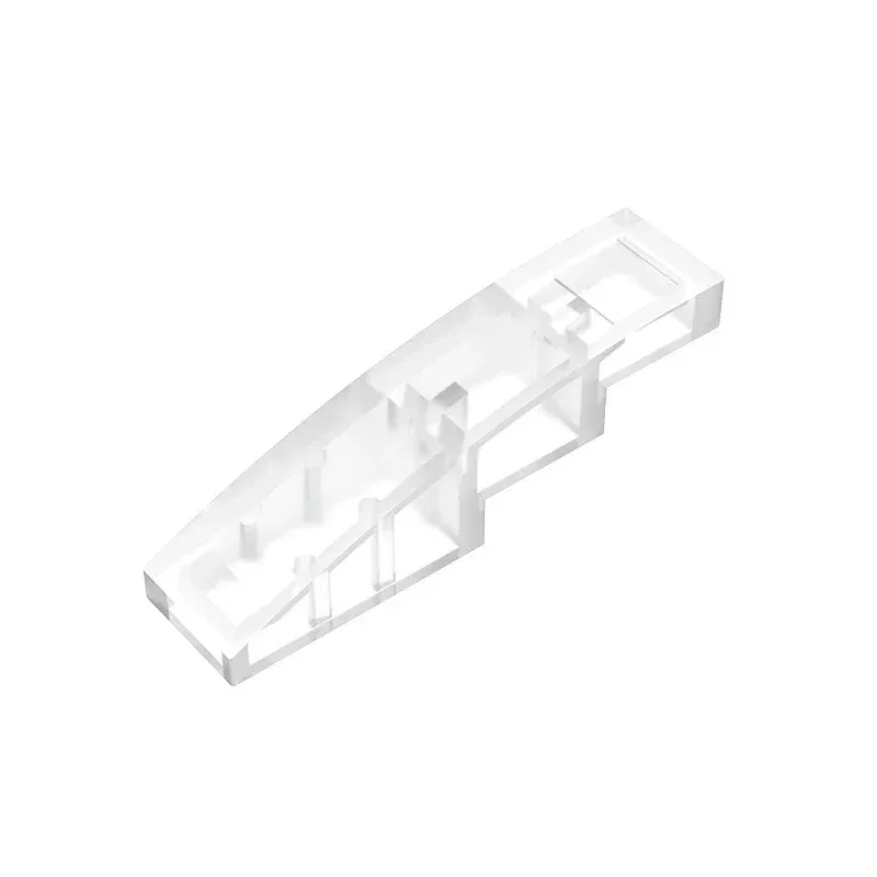 Color: light yellow - Gobricks GDS-658  Slope, Curved 4 x 1 compatible with lego 11153 61678 pieces of children's DIY Educational Building Blocks