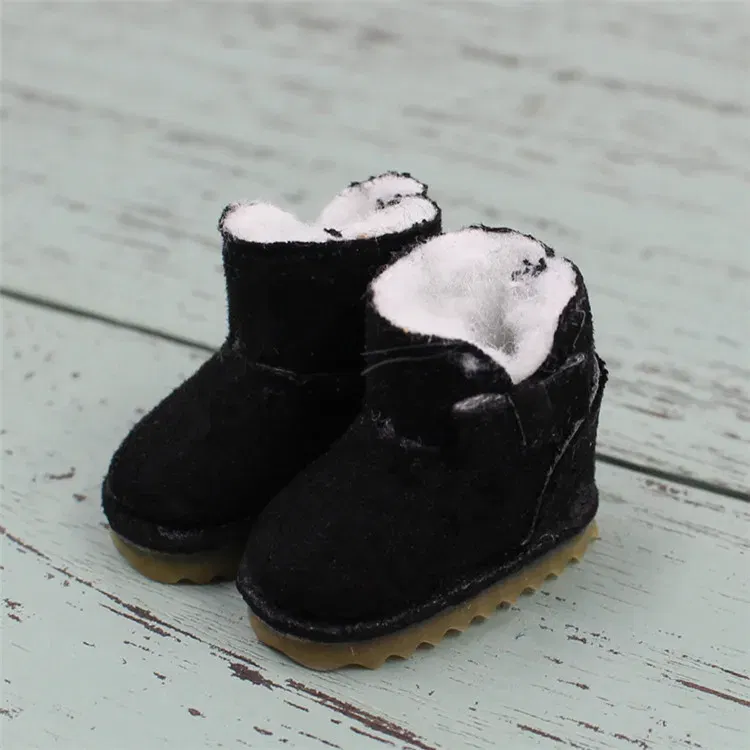 Color: WHITE, Size: One Size - ICY DBS Blyth doll toys shoes winter boots snow shoes about 3.5cm toy shoes