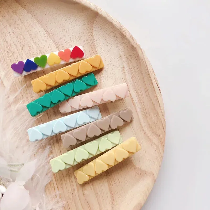 Color: Blue, Ships From: CHINA - New Korean Retro Ins Star Hairpin Children Cute Bang Clip Headdress Japanese Acrylic Solid Color Hairpin Side Clip